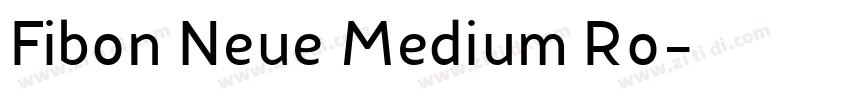 Fibon Neue Medium Ro字体转换